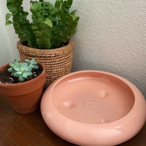 Vintage ceramic succulent planter pot